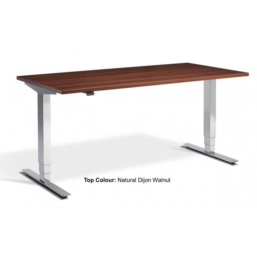 Cromo Dual Motor Chrome Height Adjustable Desk